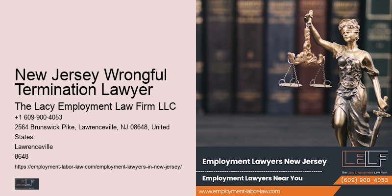 New Jersey Wrongful Termination Lawyer Workplace Lawyer