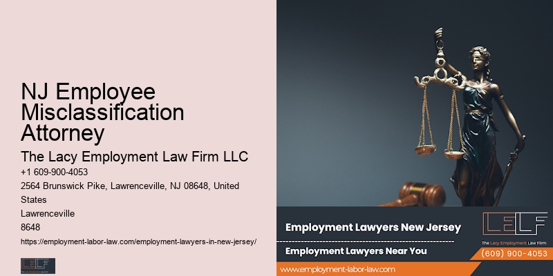 NJ Employee Misclassification Attorney Workplace Legal Advice