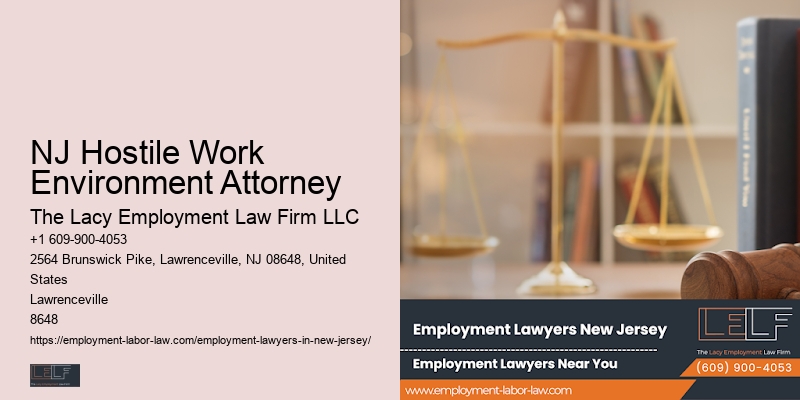 Employment Law Guidance NJ Hostile Work Environment Attorney
