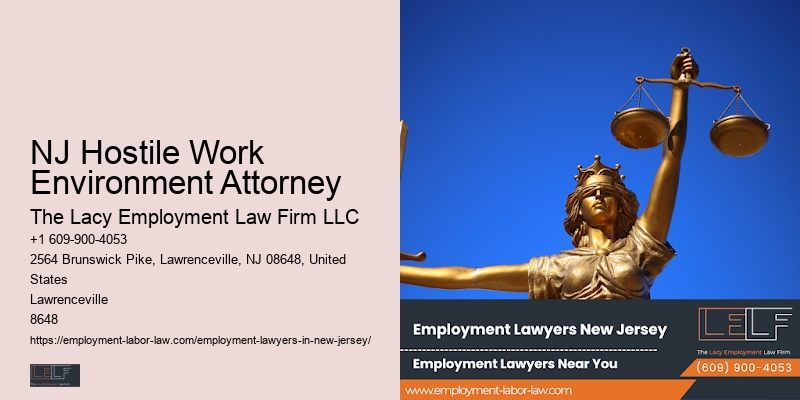 Legal Counsel for Workplace Discrimination NJ Hostile Work Environment Attorney