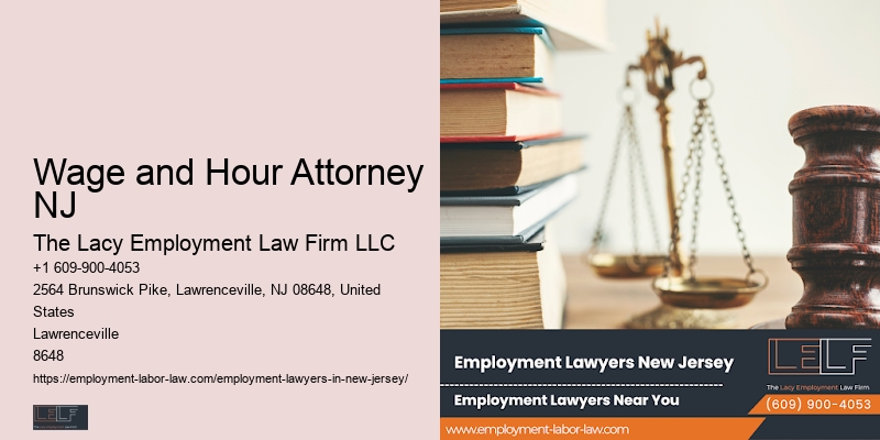 Civil Rights Attorney Wage and Hour Attorney NJ Workplace