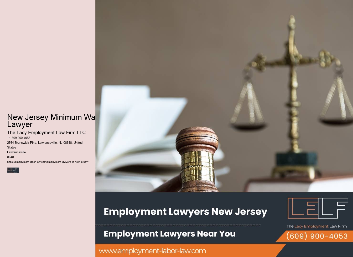 New Jersey Minimum Wage Lawyer Employee Rights Lawyer Near Me