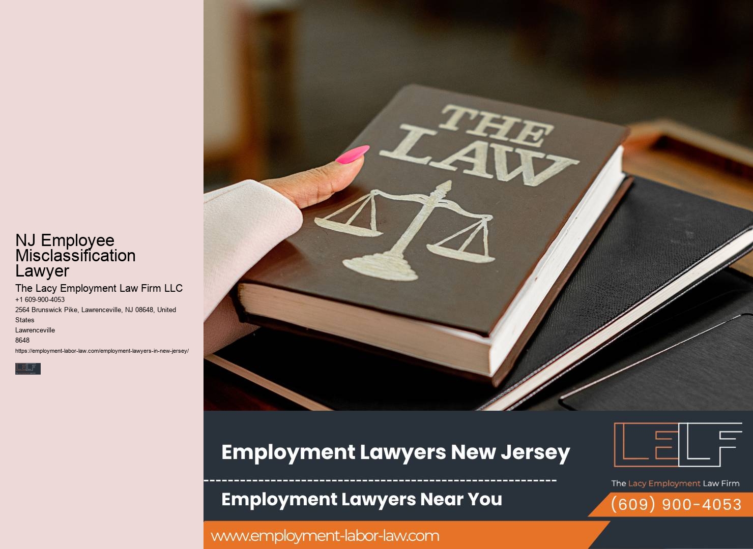 NJ Employee Misclassification Lawyer Job Discrimination Attorney