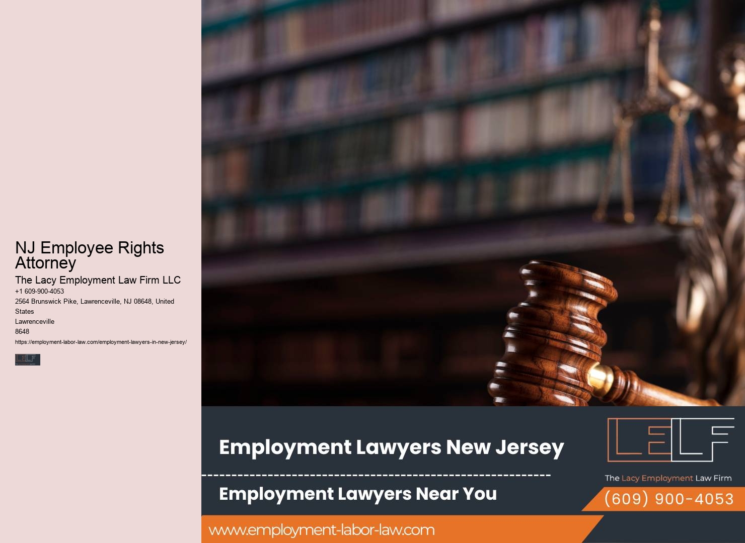NJ Employee Rights Attorney Employment Legal Services