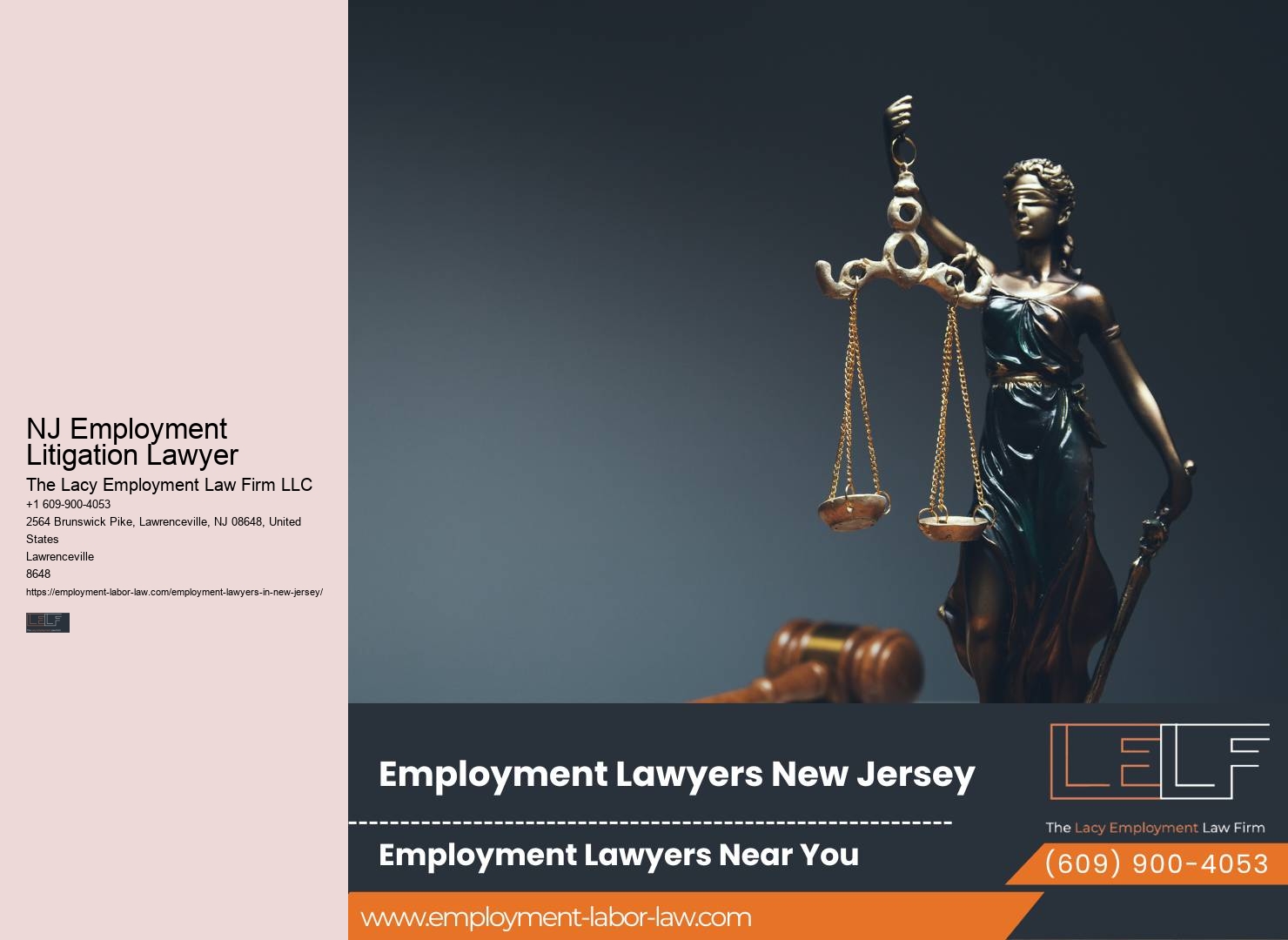 NJ Employment Litigation Lawyer Wrongful Termination Attorney