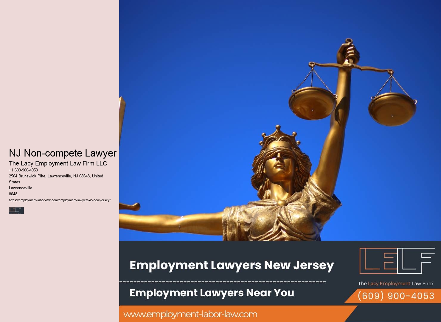 NJ Non-compete Lawyer Employee Legal Representation