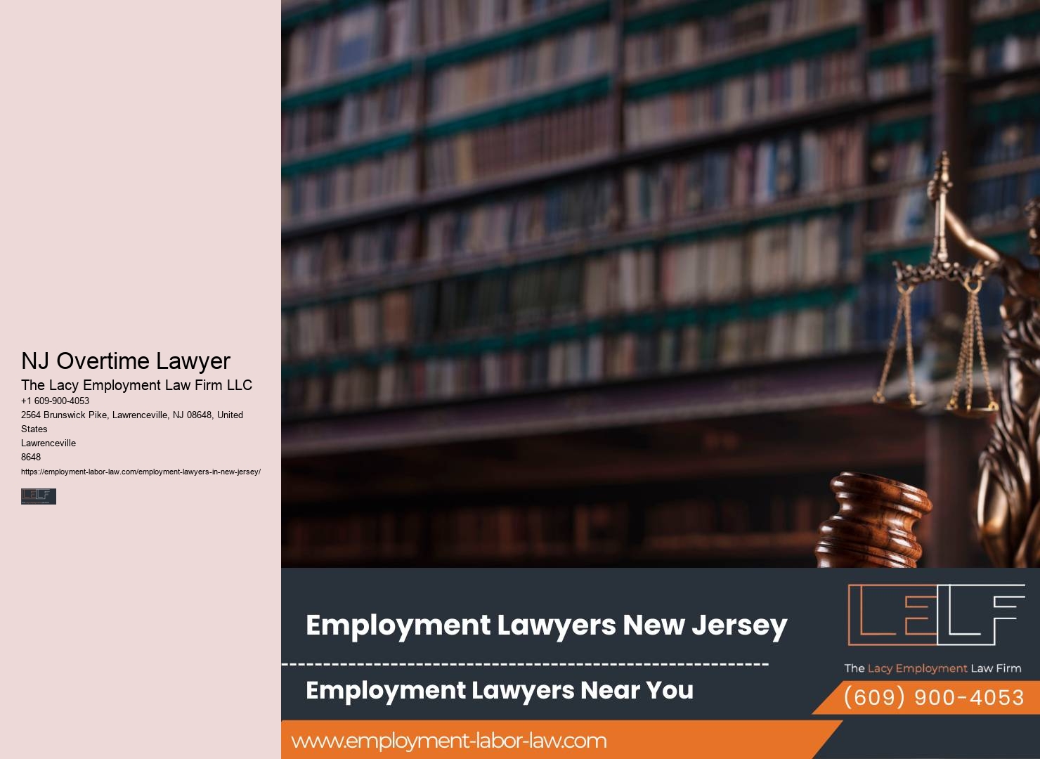 NJ Overtime Lawyer Employment Law Firm