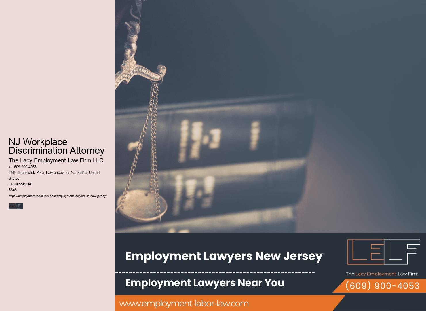 NJ Workplace Discrimination Attorney Employment Arbitration Lawyer