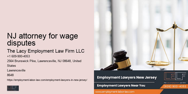 NJ attorney for wage disputes Employment Law Consultation