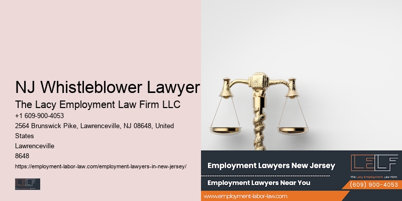NJ Whistleblower Lawyer employment law attorney ratings and feedback