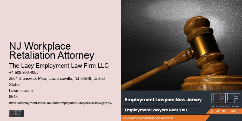NJ workplace retaliation legal counsel