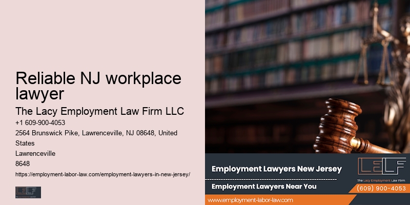 Reliable NJ workplace lawyer employment law review