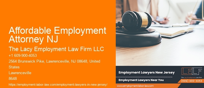 Affordable Employment Attorney NJ
