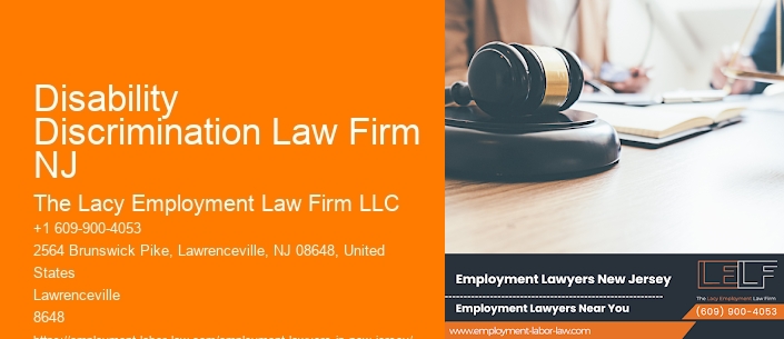 Disability Discrimination Law Firm NJ