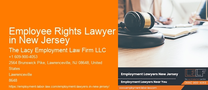 Employee Rights Lawyer in New Jersey