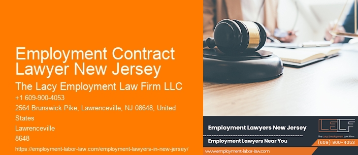 Employment Contract Lawyer New Jersey