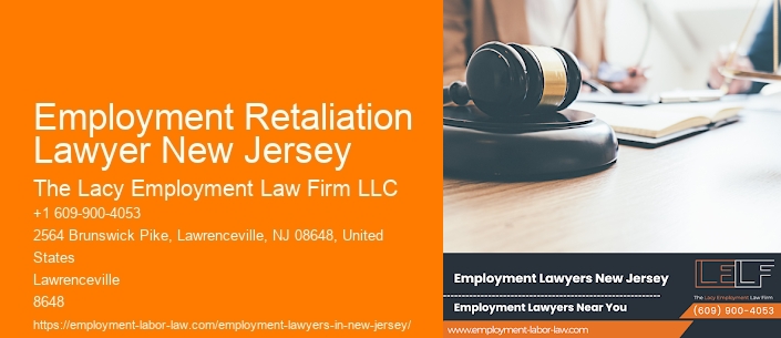 Employment Retaliation Lawyer New Jersey