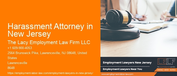 Harassment Attorney in New Jersey