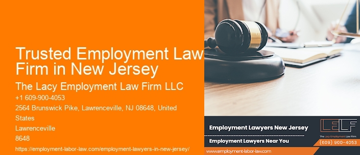Trusted Employment Law Firm in New Jersey