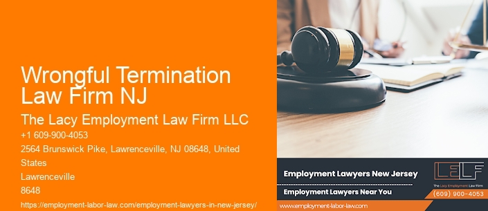 Wrongful Termination Law Firm NJ