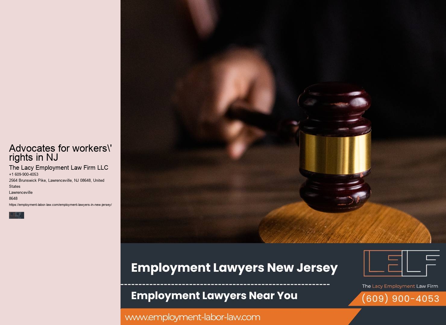 NJ employment law firm