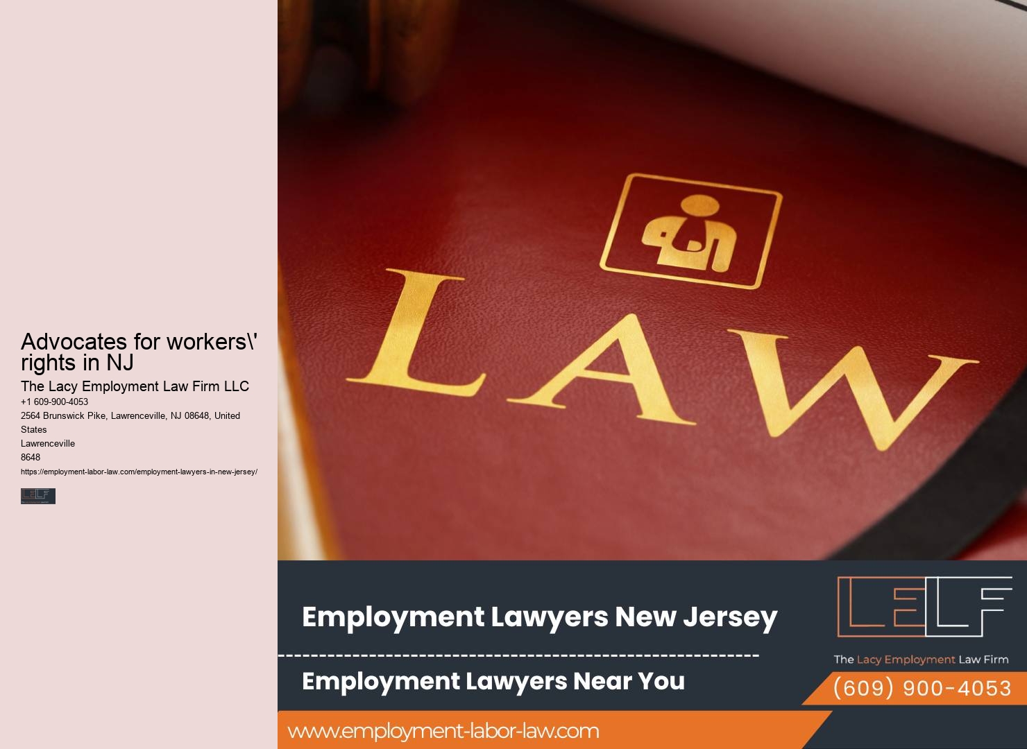 Trusted Employment Law Firm Serving New Jersey