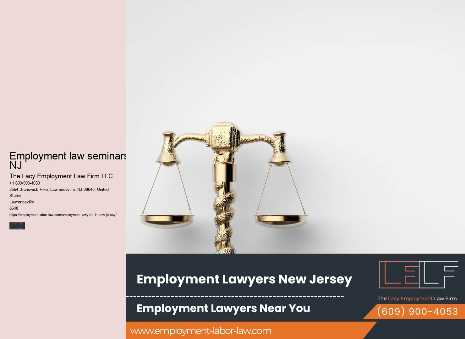 Skilled Employment Law Counsel in NJ