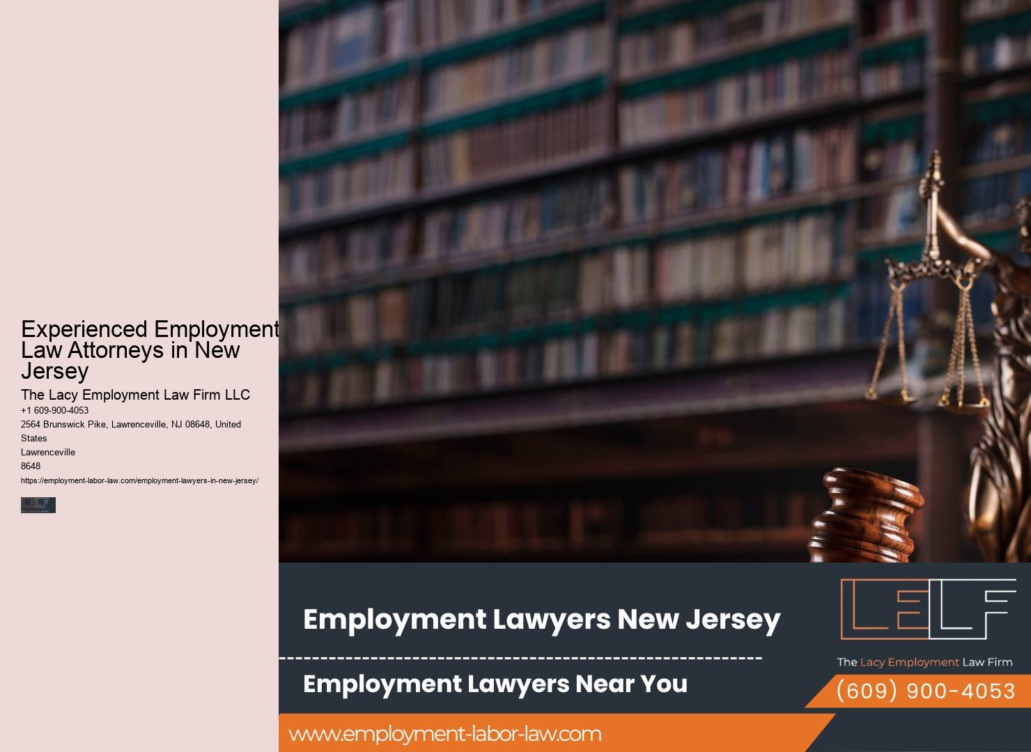 NJ Employment Lawyers for Employee Rights