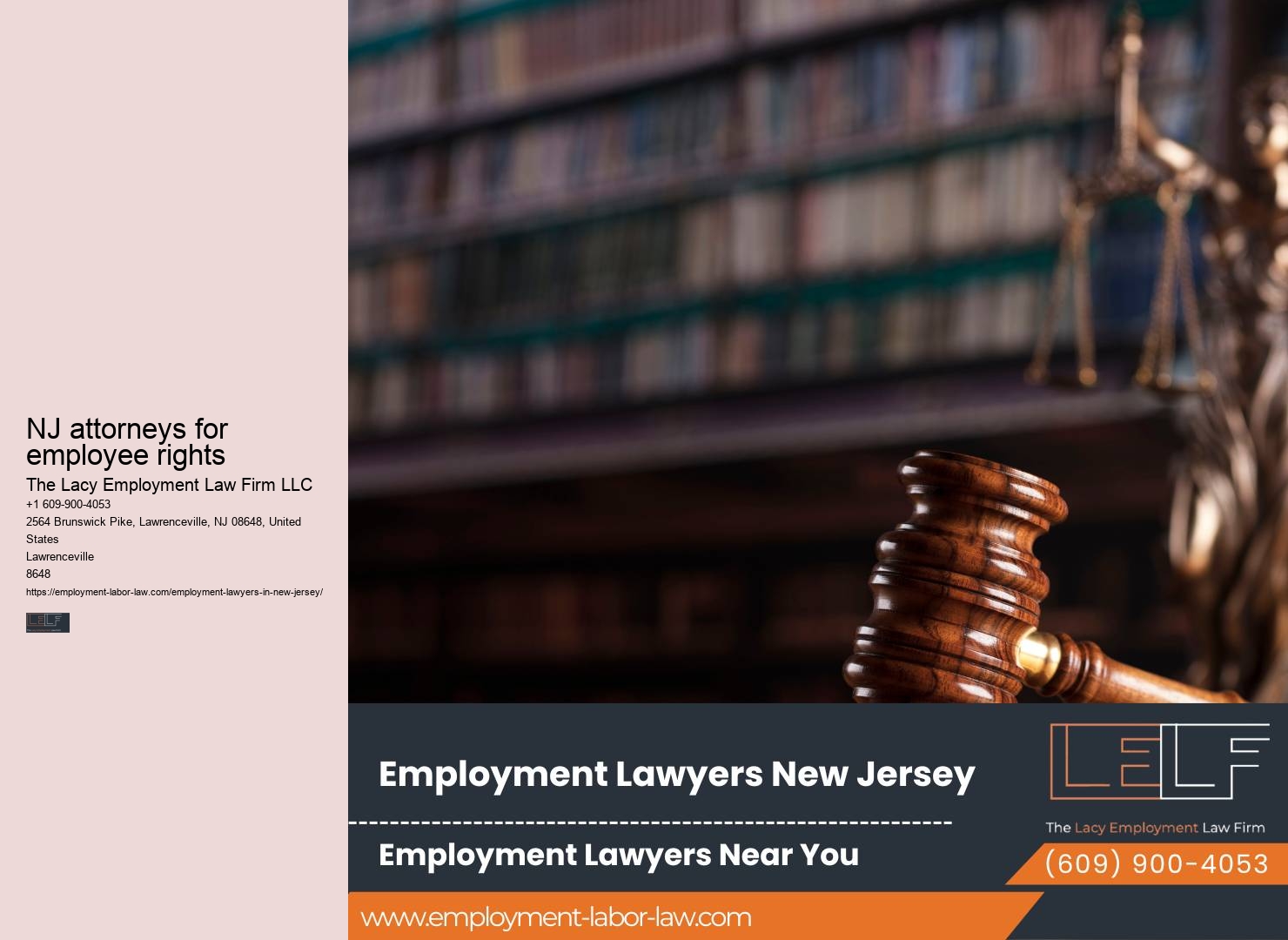 NJ Employment Lawyers for Workplace Regulations