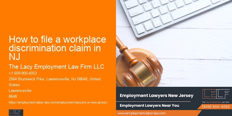 How to file a workplace discrimination claim in NJ