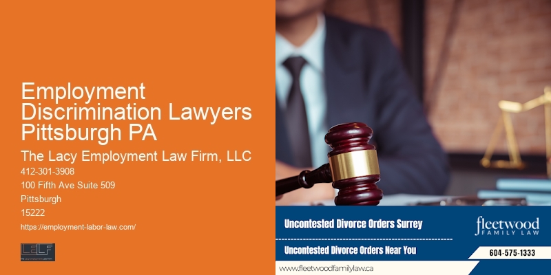 Employment Discrimination Lawyers Pittsburgh PA