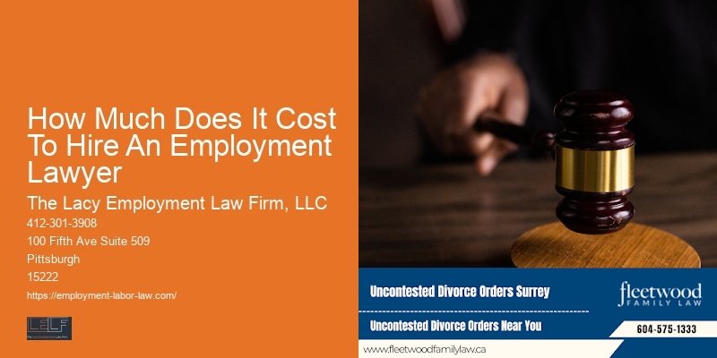How Much Does It Cost To Hire An Employment Lawyer