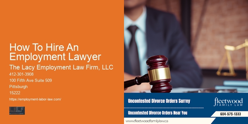 How To Hire An Employment Lawyer