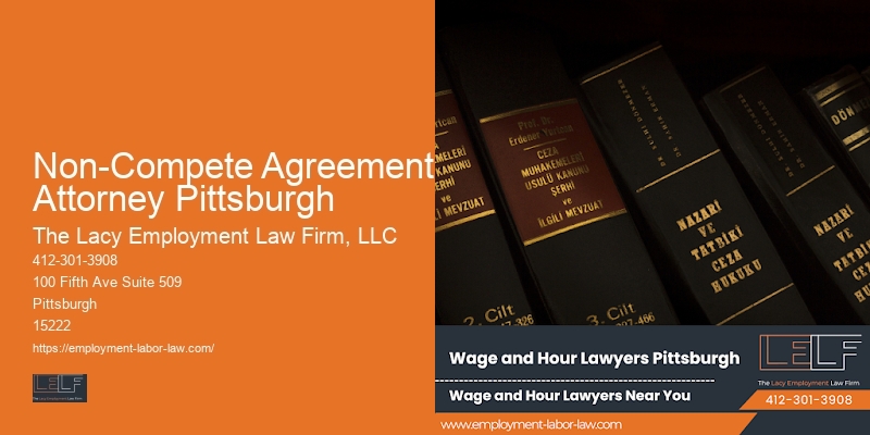 Non-Compete Agreement Attorney Pittsburgh Employment Law Events