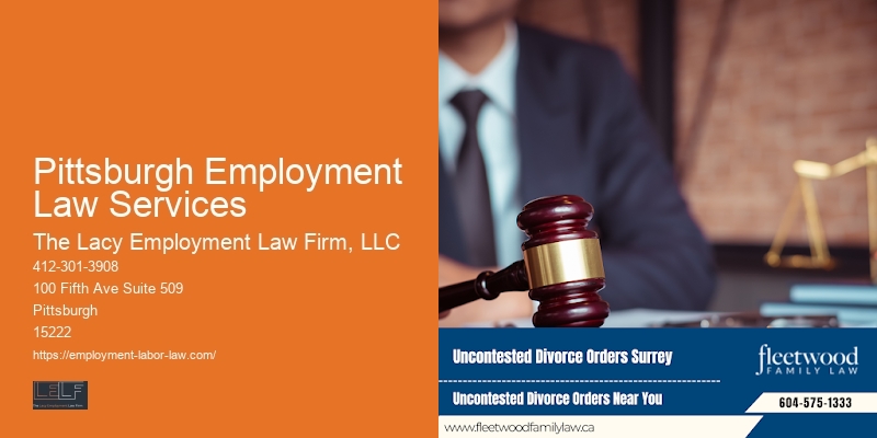 Pittsburgh Employment Law Services