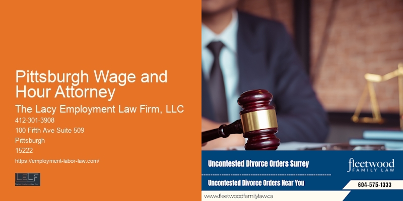 Pittsburgh Wage and Hour Attorney