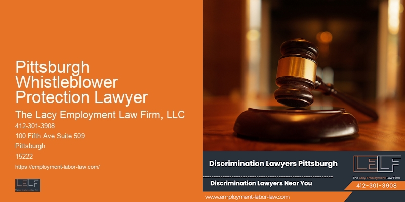 Experienced Employment Attorneys Pittsburgh Whistleblower Protection Lawyer
