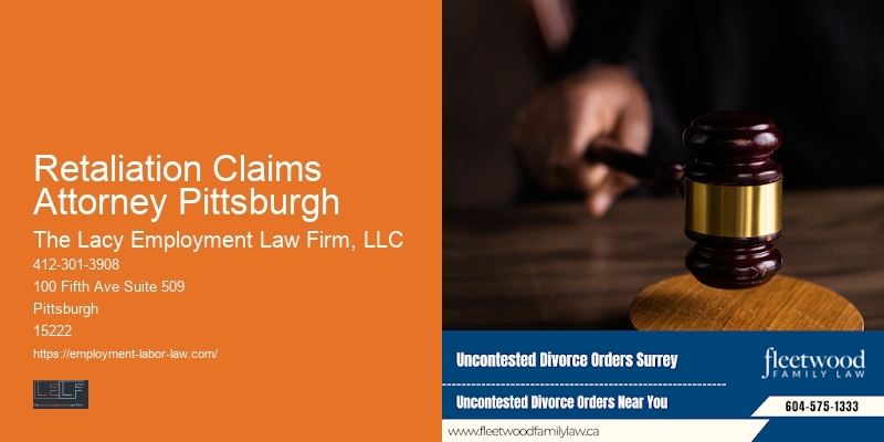 Retaliation Claims Attorney Pittsburgh
