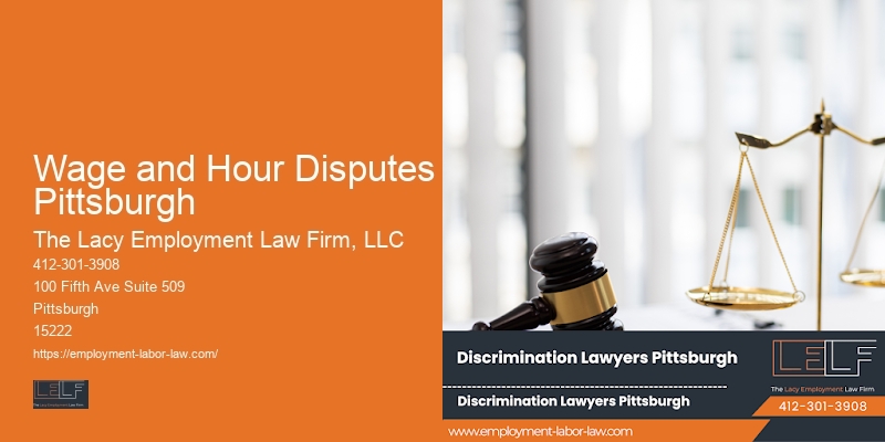 Employment Legal Resources Wage and Hour Disputes Pittsburgh