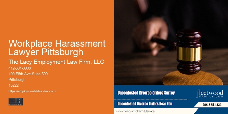 Workplace Harassment Lawyer Pittsburgh