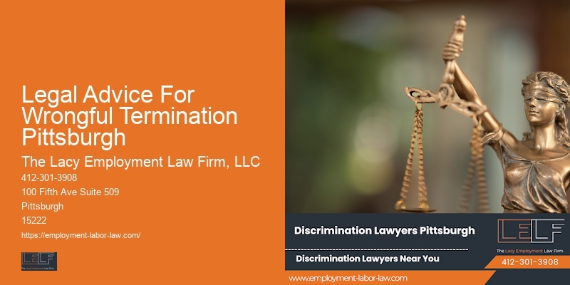 Legal Advice For Wrongful Termination Pittsburgh