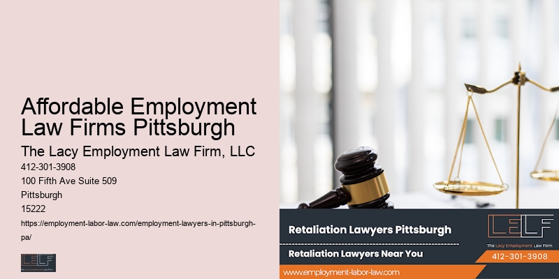 Employment law advice Affordable Employment Law Firms Pittsburgh