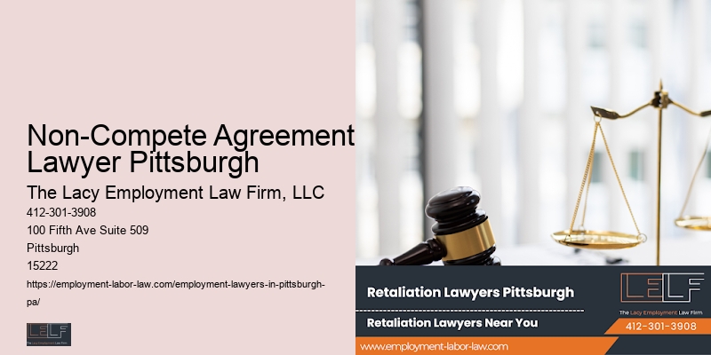 Non-Compete Agreement Lawyer Pittsburgh employment law firm mediation