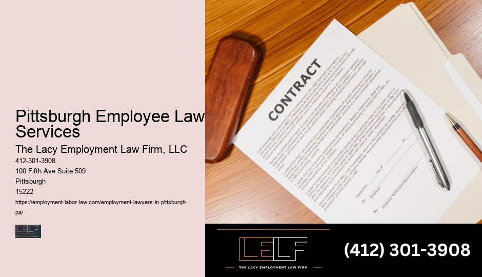 Pittsburgh Employee Law Services employment contract review lawyer