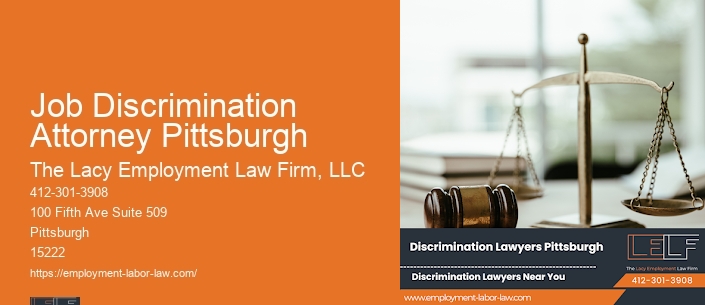 Job Discrimination Attorney Pittsburgh