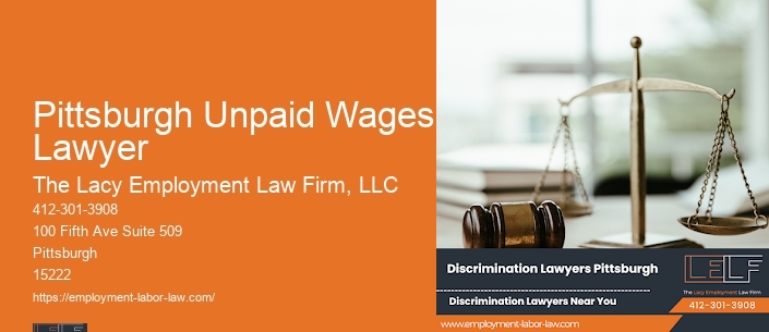Pittsburgh Unpaid Wages Lawyer