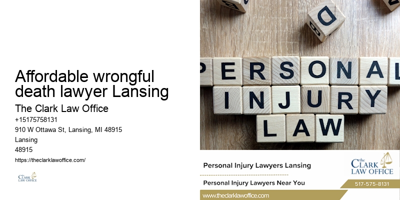 Affordable wrongful death lawyer Lansing