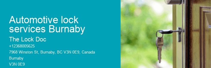 Automotive lock services Burnaby