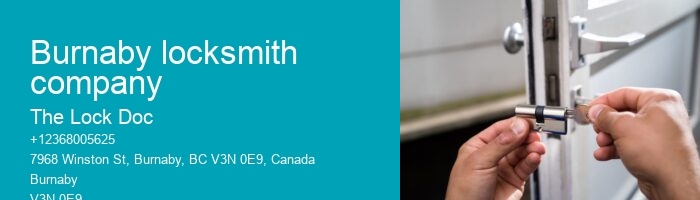 Burnaby locksmith company
