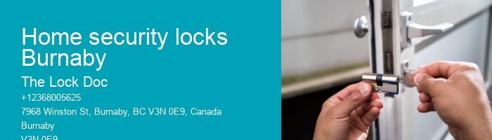 Home security locks Burnaby